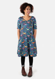 Saura Dinosaur Print Dress