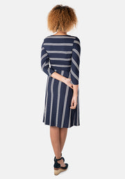 Shanice Navy Stripe Dress