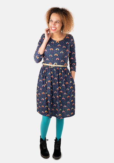 Shaye Rainbow Print Dress