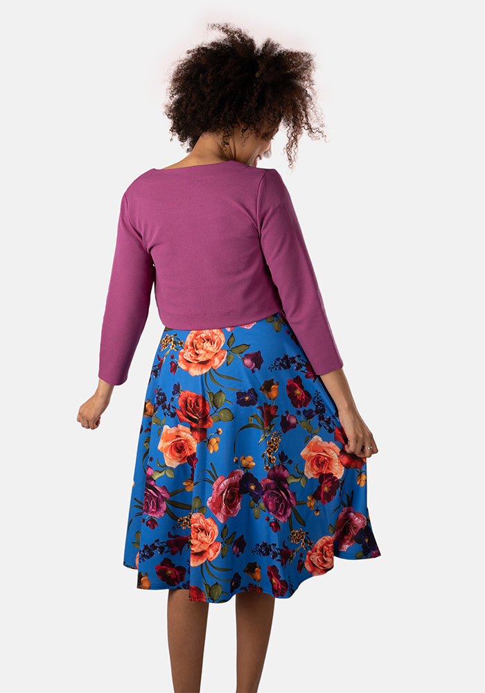 Sheila Large Vintage Floral Swing Dress