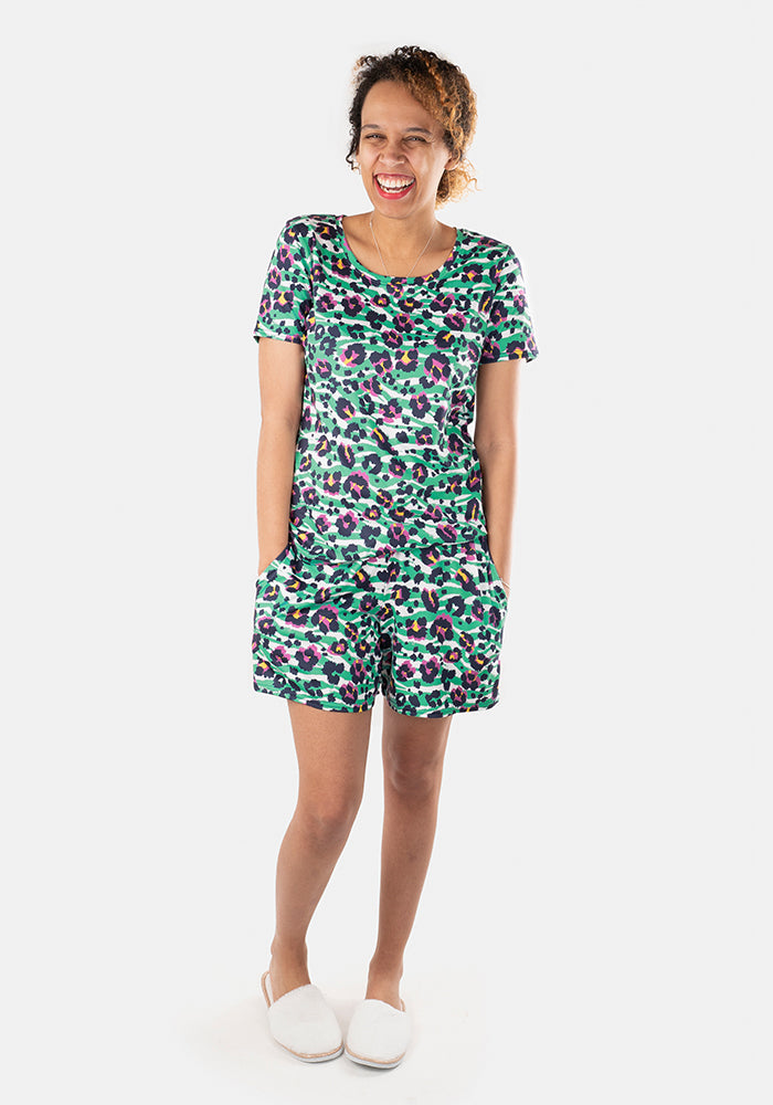 Shyla Animal Print Pyjama Set