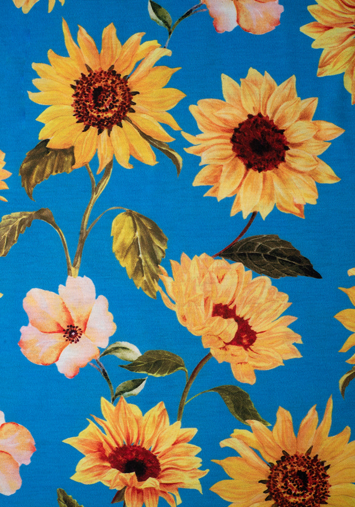 Siobhan Sunflower Print Midi Dress
