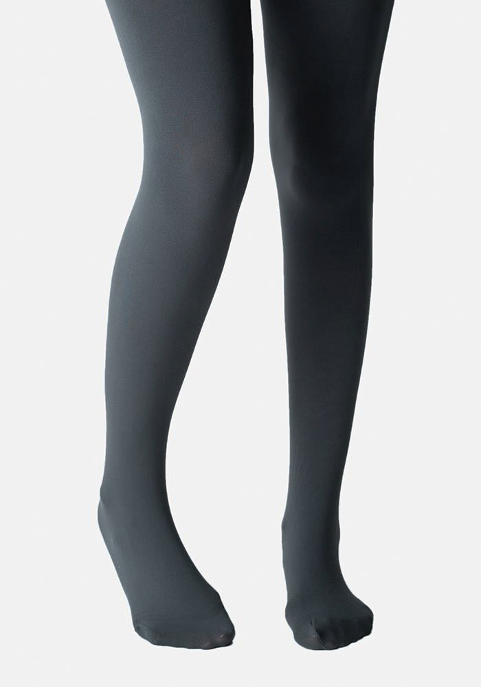 Front view of Premium 80 Denier Tights Slate
