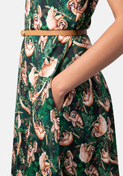 Sue Sloth Print Dress