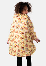 Popsy Pop-On Oversize Sloth Print Hoodie