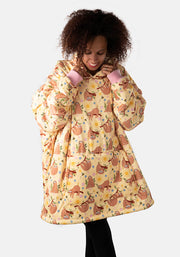 Popsy Pop-On Oversize Sloth Print Hoodie