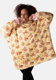 Popsy Pop-On Oversize Sloth Print Hoodie