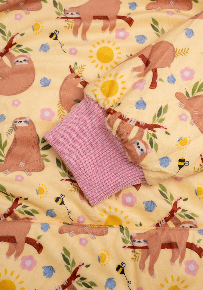 Popsy Pop-On Oversize Sloth Print Hoodie