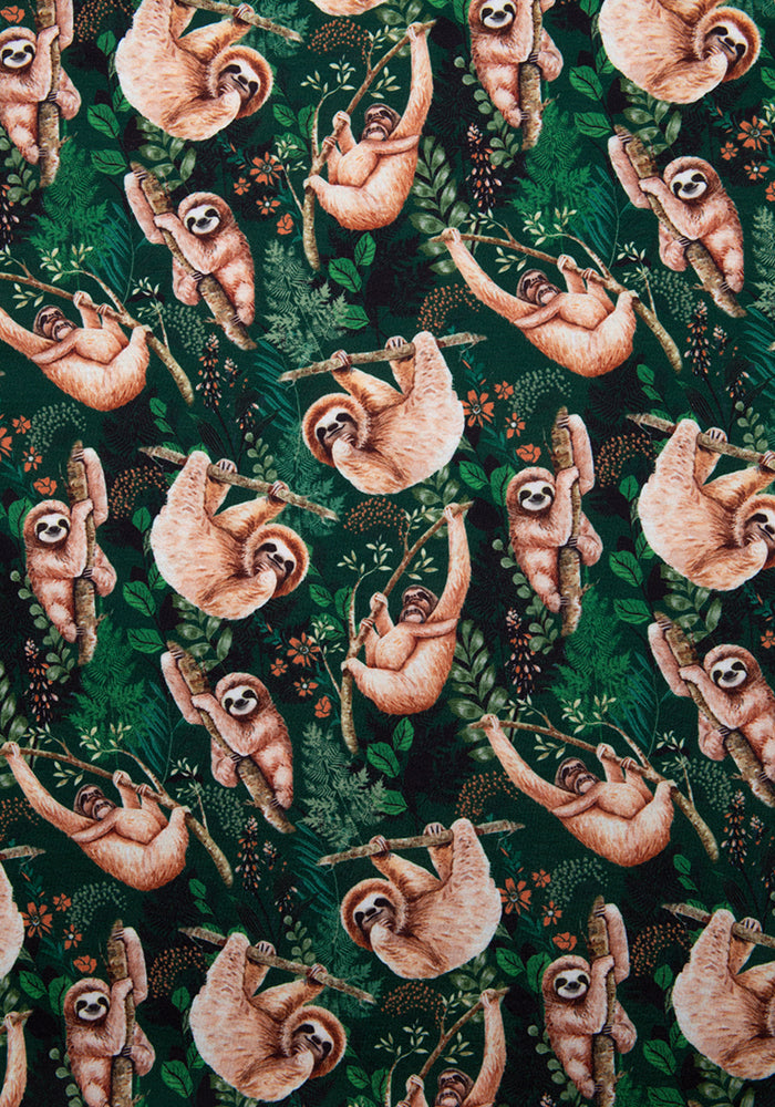 Sue Sloth Print Dress
