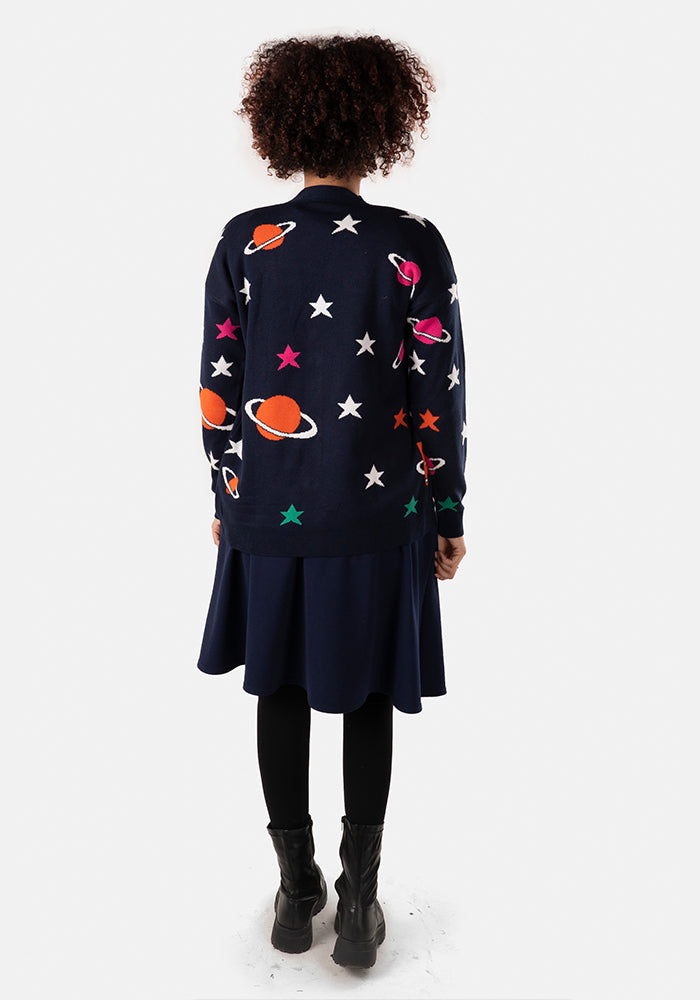 Multicoloured Space Cardigan