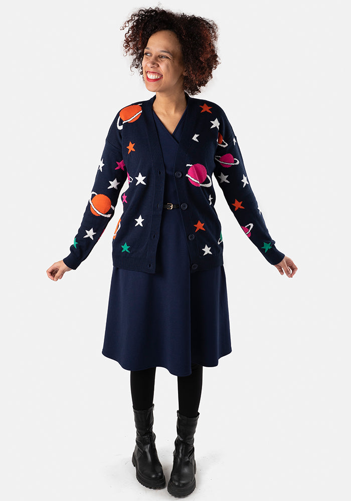 Multicoloured Space Cardigan