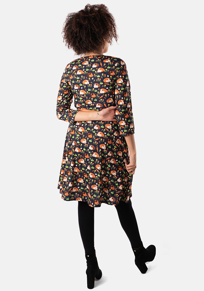 Squeak Guinea Pigs Print Dress