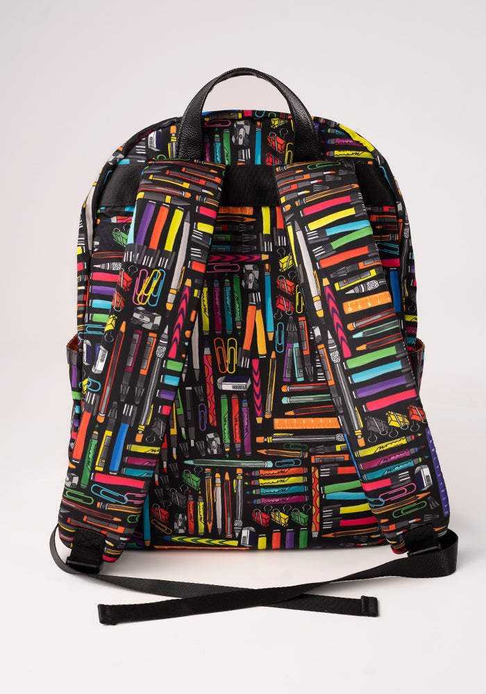 Stationery Print Rucksack