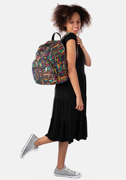 Stationery Print Rucksack