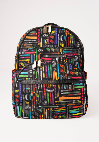 Stationery Print Rucksack