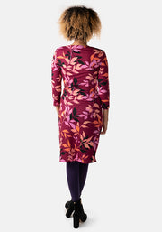 Steph Trailing Leaf Print Dress