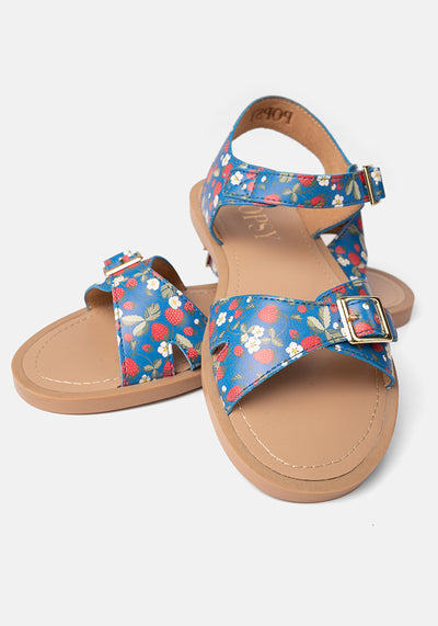 Strawberry Print Popsy Sandals