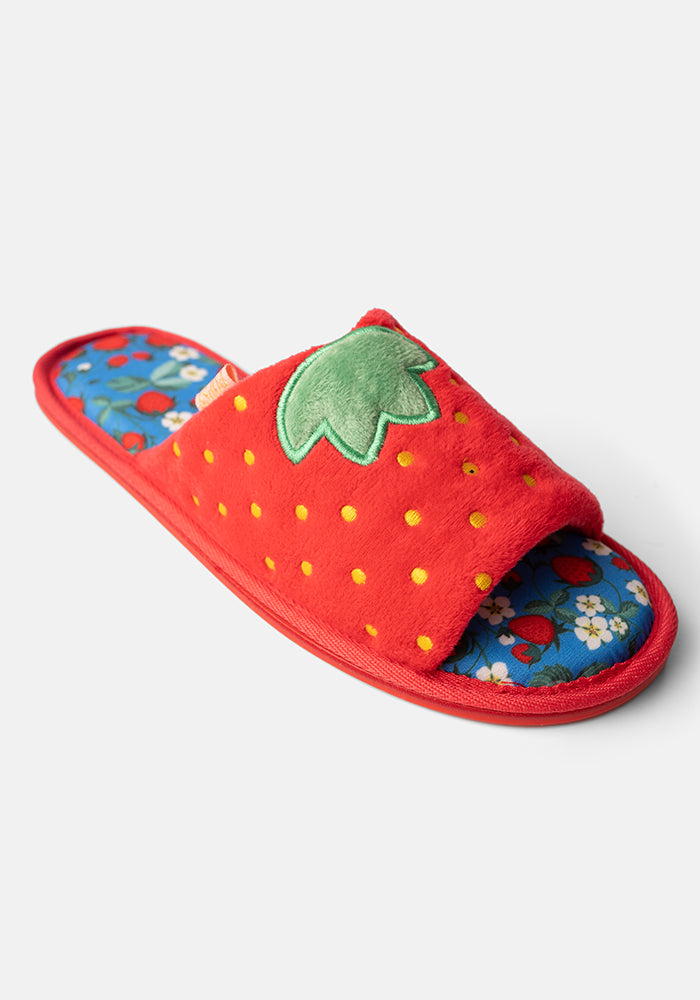 Strawberry Mule Slippers