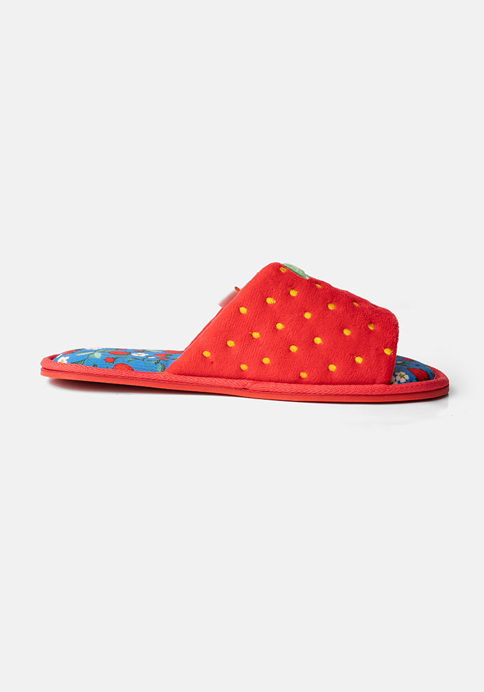 Strawberry Mule Slippers