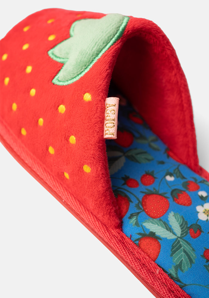 Strawberry Mule Slippers