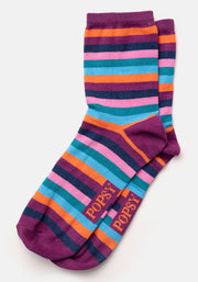 3 Pack Unicorn, Stripe & Heart Knit Socks
