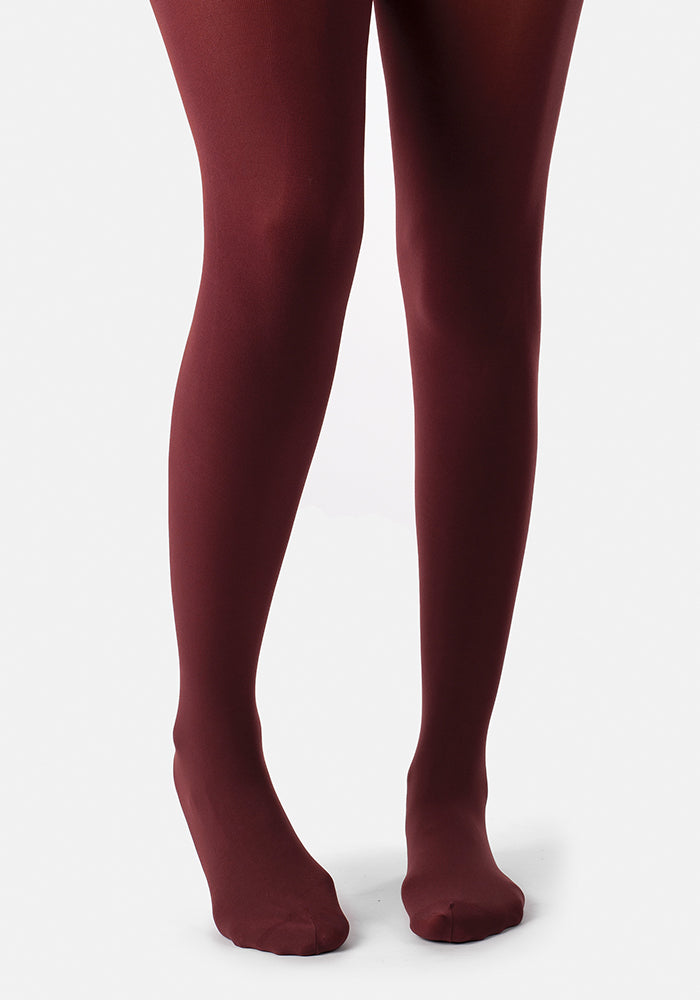 Second angle of Premium 80 Denier Tights Henna