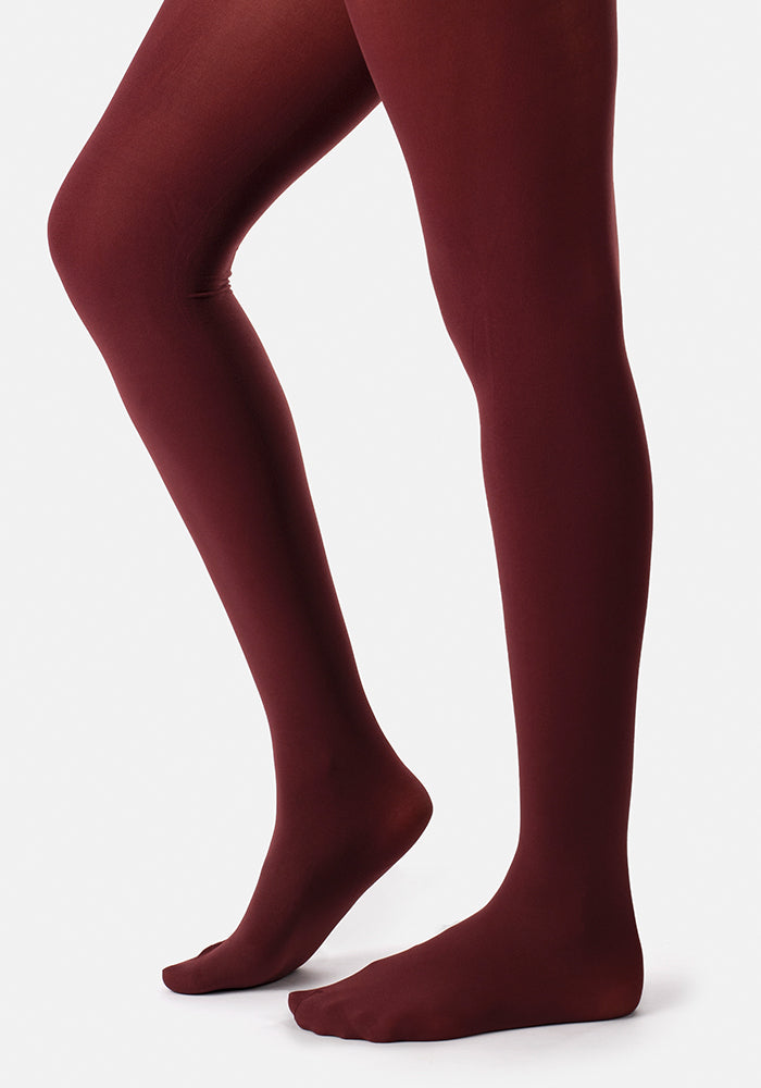Front view of Premium 80 Denier Tights Henna