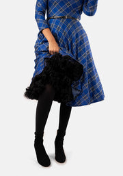 Tara Blue Tartan Swing Dress