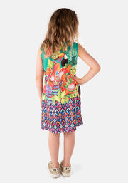 Children's Toucan & Fruit Print Dress (Tatiana)
