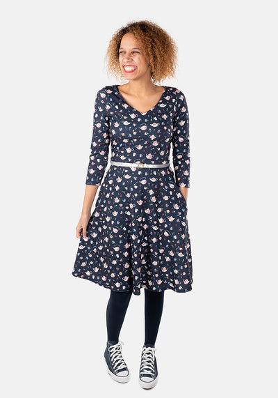 Tilly Tea Pot Print Dress