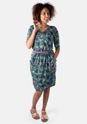 Tony Roaming Tiger Print Dress