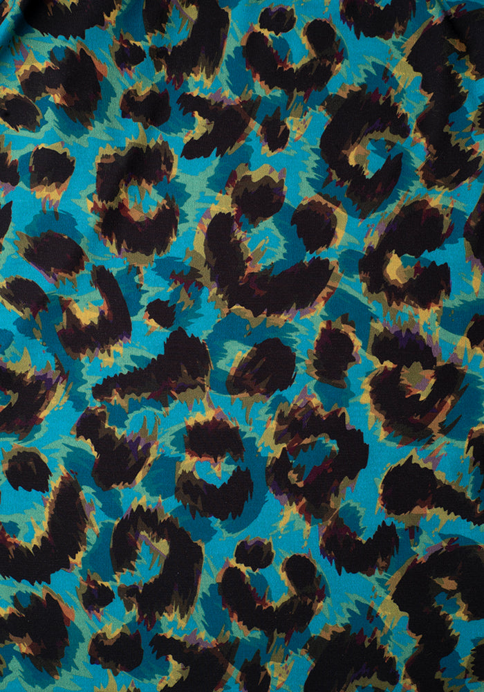 Valencia Blurred Leopard Print Dress