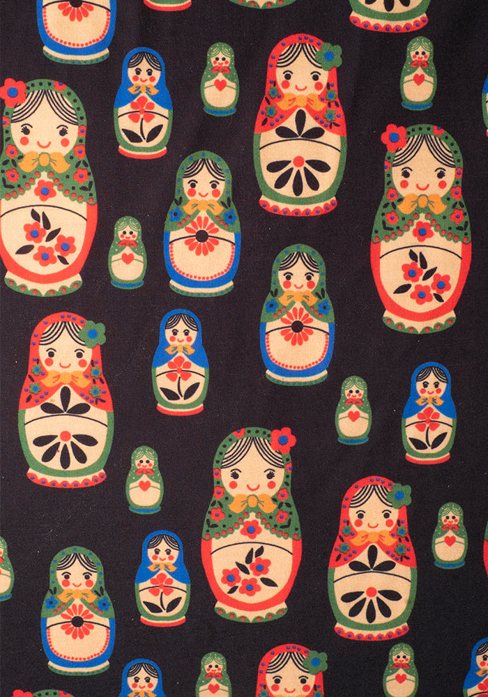 Vanka Russian Doll Print Dress