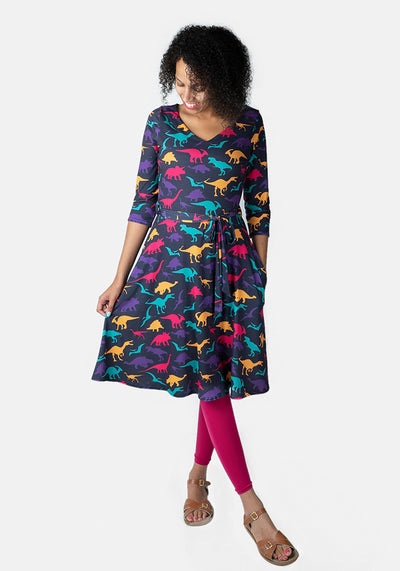 Velma Dinosaur Print Dress