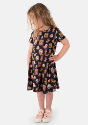 Children's Dog Print Dress (Winnie)