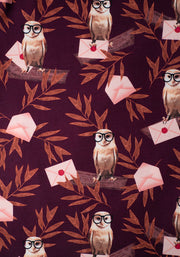 Woody Owl & Letter Print Dress