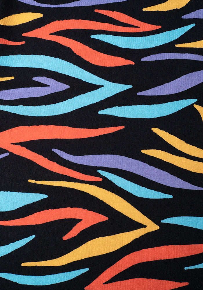 Zadie Bright Tiger Stripe Print Dress