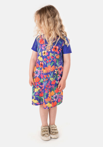 Children's Meadow Print Dress (Zahra)