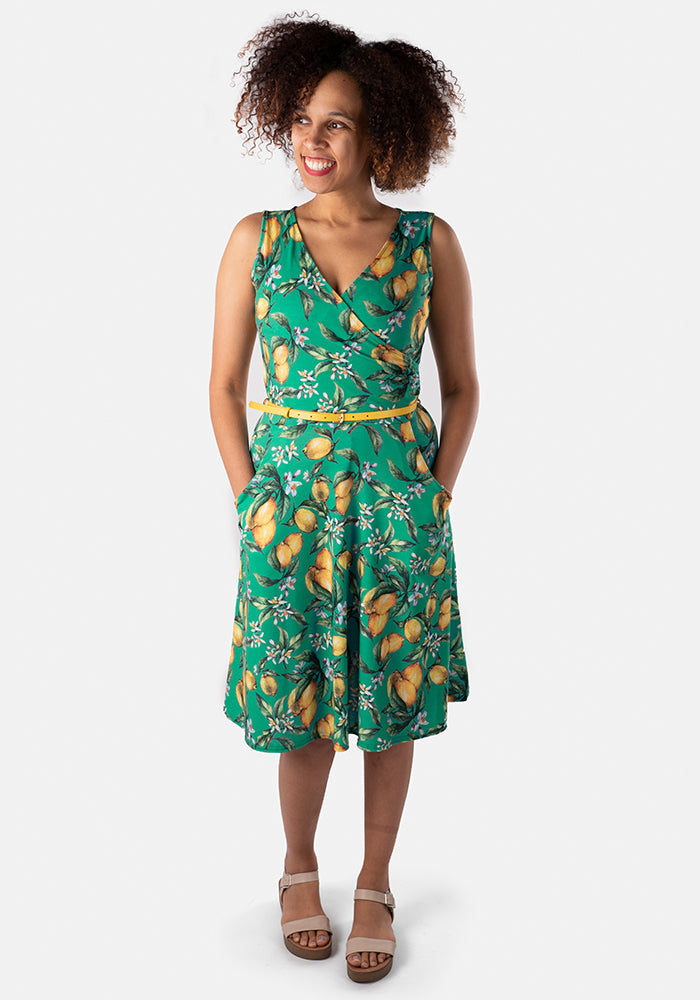 Zoey Lemon Tree Print Dress