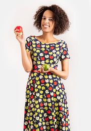Ada Apple Print Dress