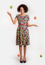 Ada Apple Print Dress