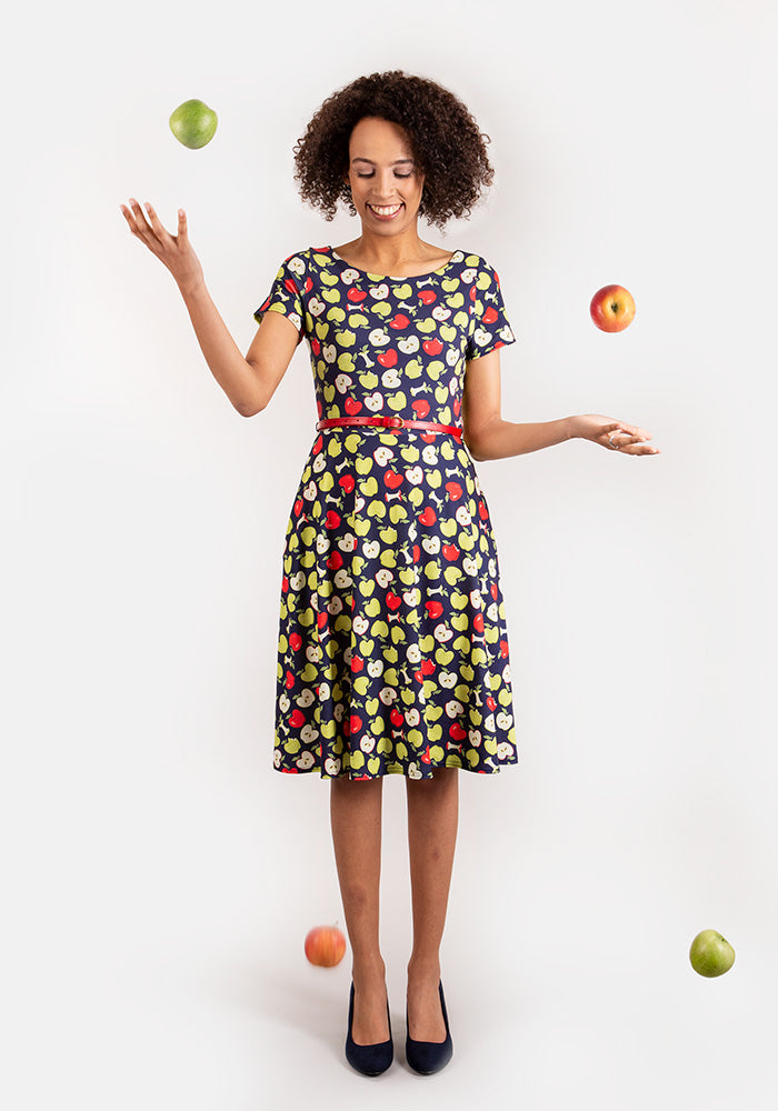 Ada Apple Print Dress