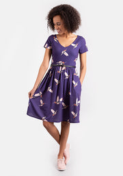 Carrie Hummingbird Print Dress
