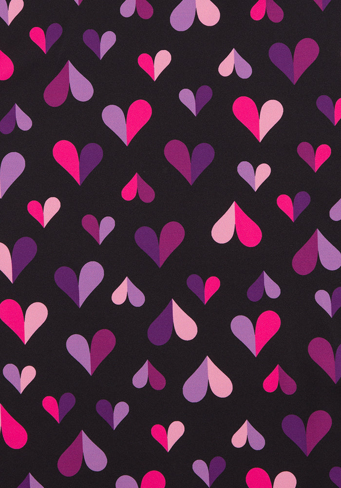 Nicole Heart Print Dress