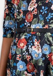 Rosie Antique Floral Print Dress