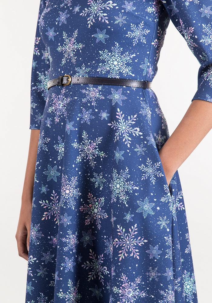 Elsa Snowflake Print Dress