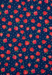 Sengana Strawberry Print Midi Dress