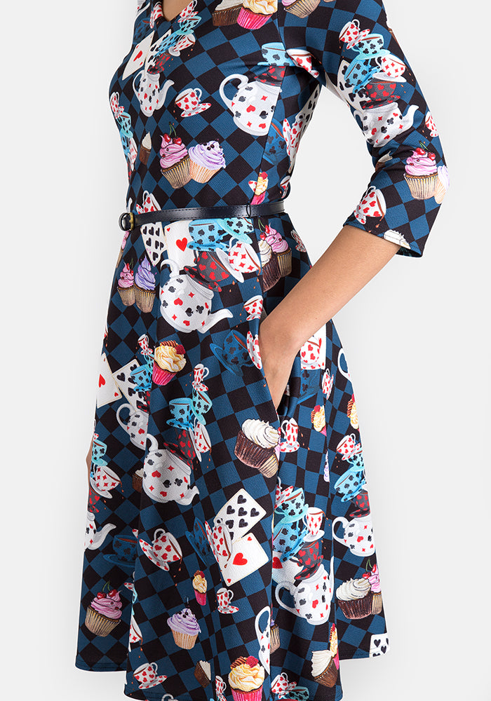 Alice Tea Party Print Dress