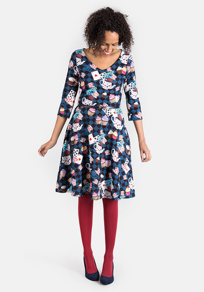 Alice Tea Party Print Dress