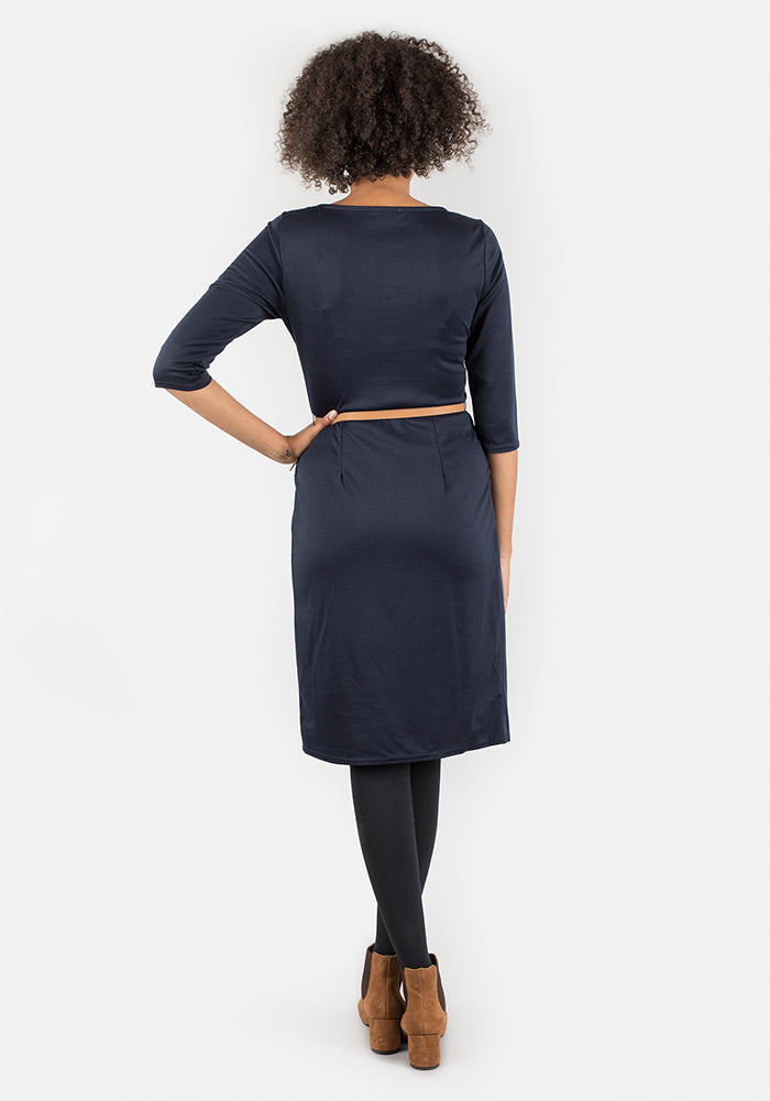 Nadia Navy Dress